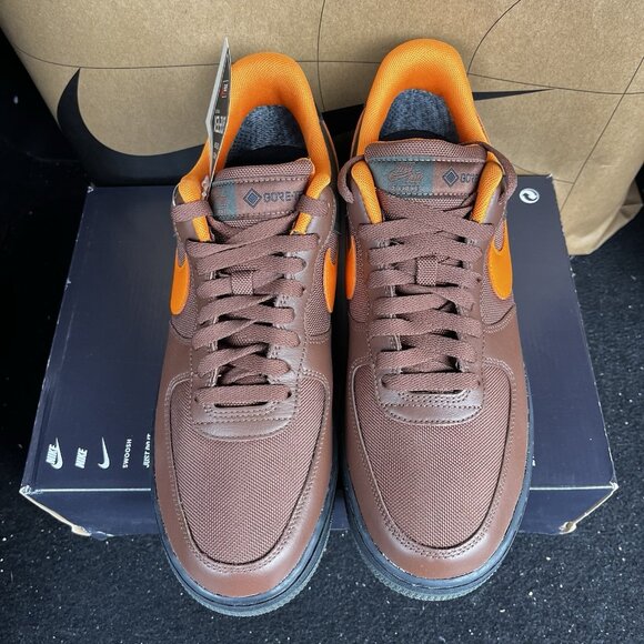 NEW Nike Air Force 1 GTX GoreTex Fauna Brown/Ceramic CK2630 201 Men Size 9.5 main image 8